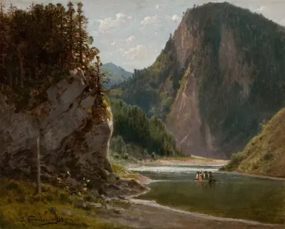 The Dunajec River In The Pieniny Mountains