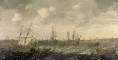 The Dutch Herring Fleet Under Sail