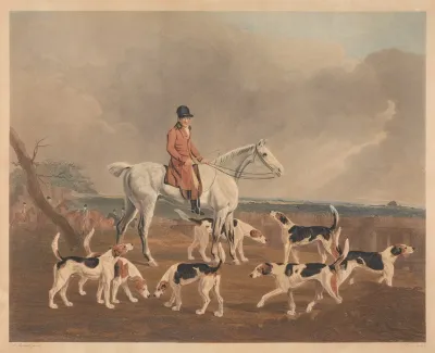 The Earl Of Darlington And His Fox Hounds