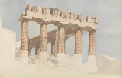 The East End And South Side Of The Parthenon