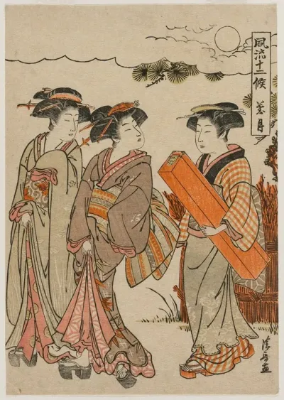 The Eighth Month From The Series Fashionable Presentations Of The Twelve Months
