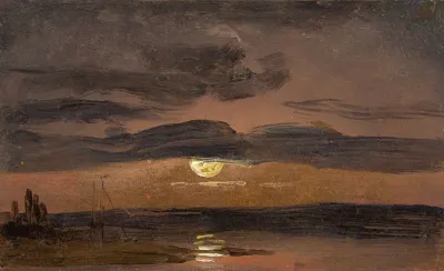 The Elbe By Moonlight