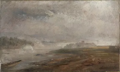 The Elbe On A Foggy Morning