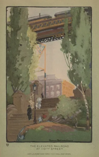 The Elevated Railroad At 110th Street 2