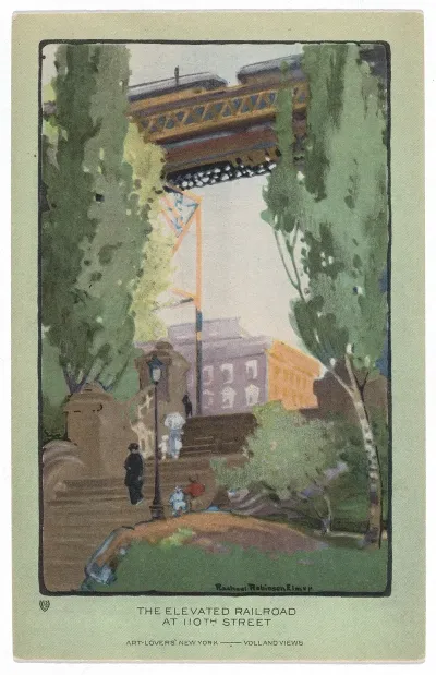 The Elevated Railroad At 110th Street