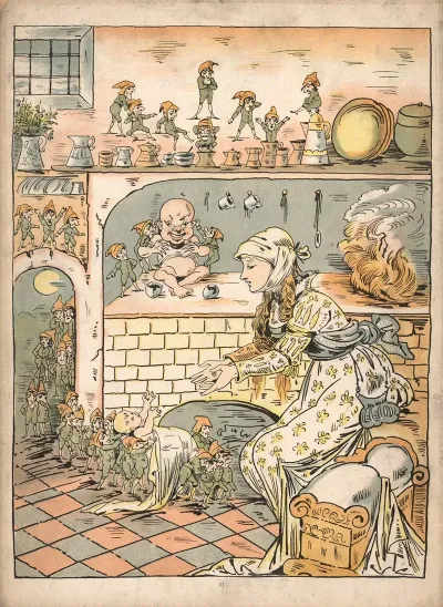 The Elves How The Rooster Got Up On The Church Tower