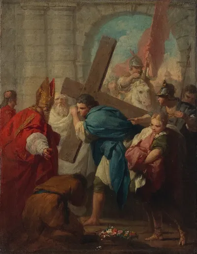 The Emperor Heraclius Carrying The Cross