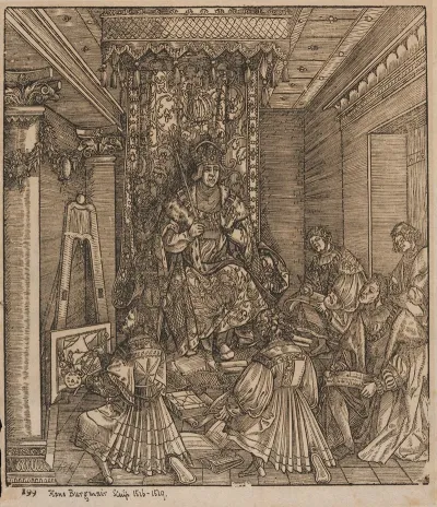 The Emperor Maximilian I On His Throne