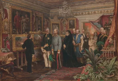 The Emperor Visiting Jan Matejko At His House At 47 Florianska Street