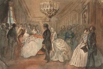 The Empress Eugenie Receiving The Diplomatic Corps After The Birth Of The Imperial Prince