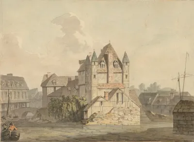 The End Of The Ruind Bridge At Rouen