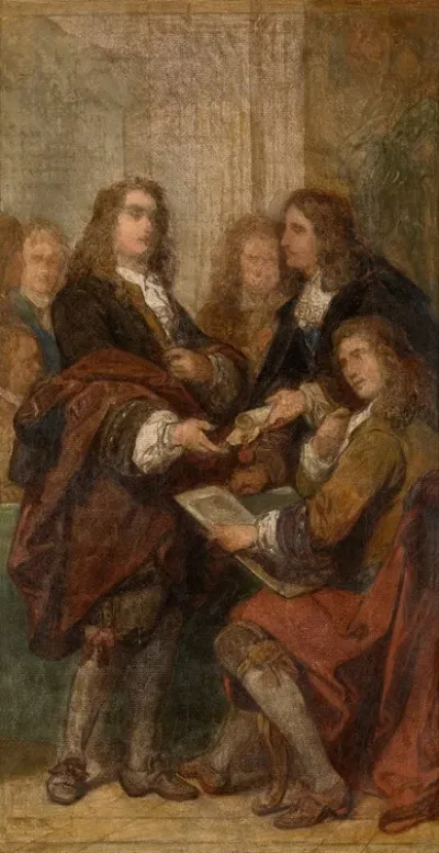 The Engraver Gerard Edelinck In Paris