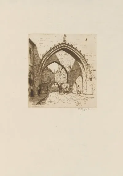 The Entrance Into The Mostecka Street On The Mala Strana