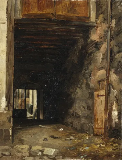 The Entrance Of A Courtyard