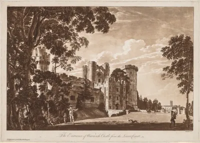 The Entrance Of Warwick Castle From The Lower Court