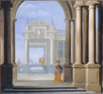 The Entrance To A Palace