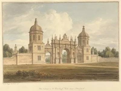 The Entrance To Burleigh Park Near Stamford