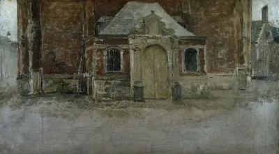 The Entrance To Saint Elizabeths Church In Ghent