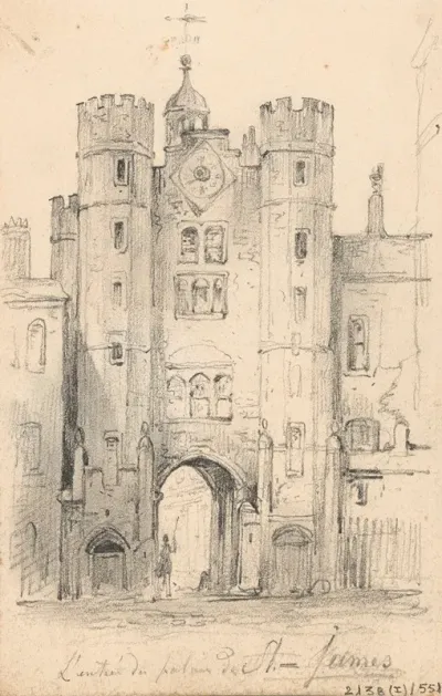 The Entrance To Saint Jamess Palace In London