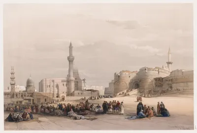 The Entrance To The Citadel Of Cairo