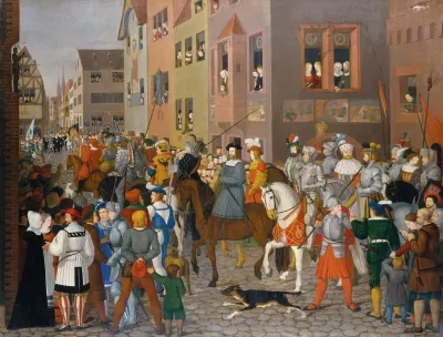 The Entry Of King Rudolf Of Habsburg Into Basel In 1273