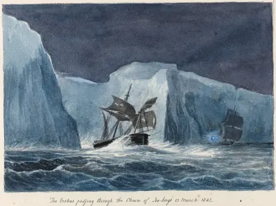 The Erebus Passing Through The Chain Of Icebergs 2