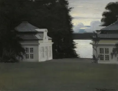 The Eremitage Pavilions In The Royal Gardens At Fredensborg