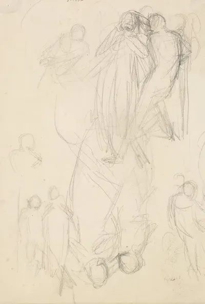 The Escape Of A Heretic Sketch Of The Girl And Her Lover 2
