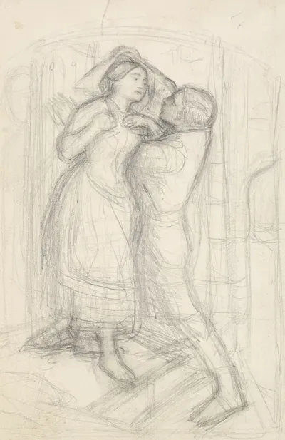 The Escape Of A Heretic Sketch Of The Girl And Her Lover 3