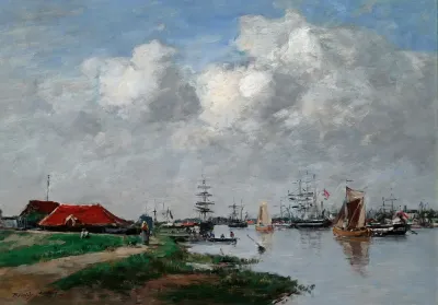 The Escaut River In Antwerp
