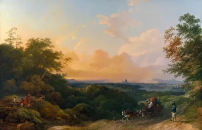 The Evening Coach London In The Distance