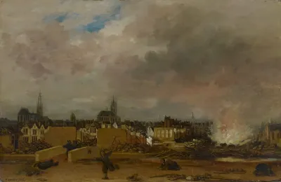 The Explosion Of The Powder Magazine In Delft 1654