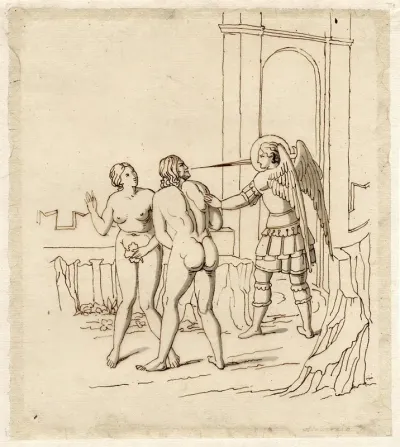 The Expulsion From Paradise After A Fresco In The Camposanto At Pisa