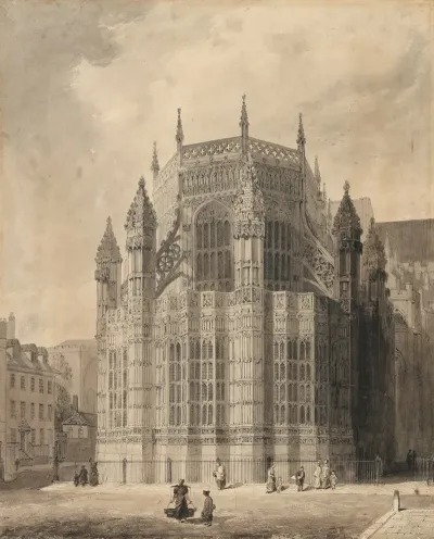 The Exterior Of The Henry Vii Chapel Westminster Abbey