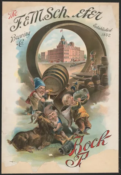 The F M Schaefer Brewing Co Established 1824 Bock Beer