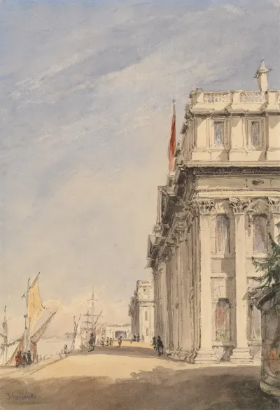 The Facade Of The Royal Naval College Greenwich
