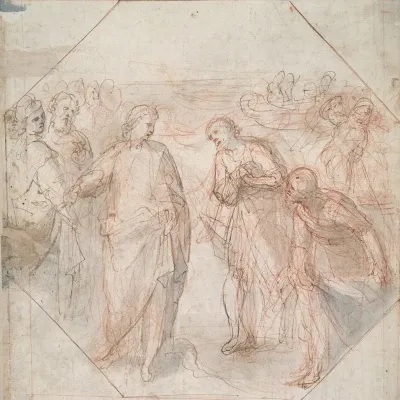 The Fall Of Simon Magus Recto The Calling Of James And John Or Of Peter And Andrew Verso