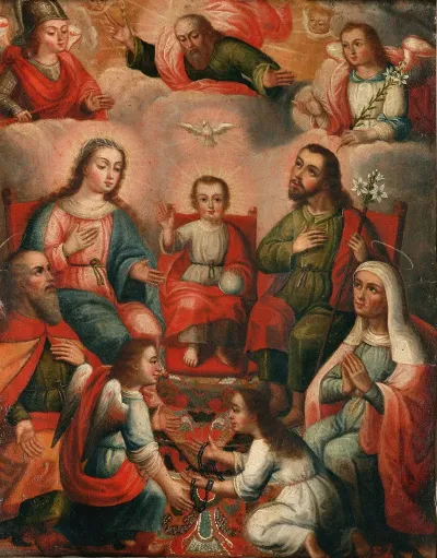 The Family Of Christ Child With The Imprisoned Soul Of Divine Love