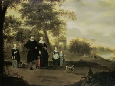 The Family Of Preacher Reinier Halma In Langerak On The Lek