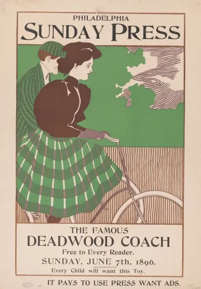 The Famous Deadwood Coach Free To Every Reader Sunday June 7th 1896