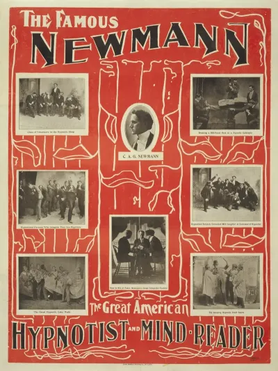 The Famous Newmann The Great American Hypnotist And Mind Reader