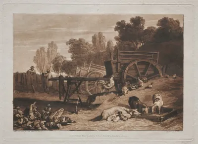 The Farmyard With The Cock