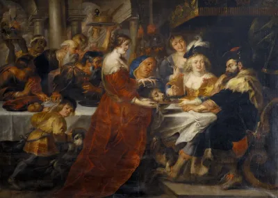 The Feast Of Herod Salome Bringing The Head Of St John The Baptist On A Charger