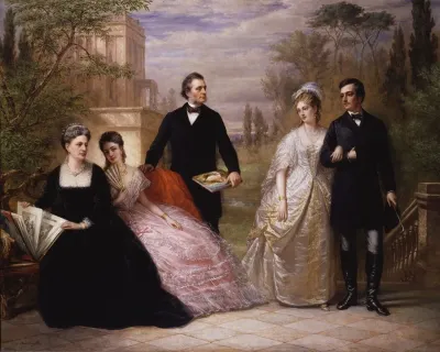 The Field Family In A Garden