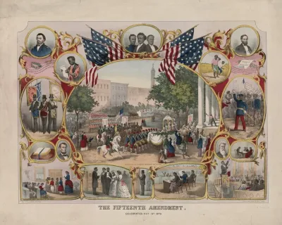 The Fifteenth Amendment Celebrated May 19th 1870 2