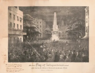 The First Flag Of Independence Raised In The South By The Citizens Of Savannah Ga November 8th 1860