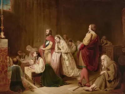 The First Meeting Of Petrarch And Laura