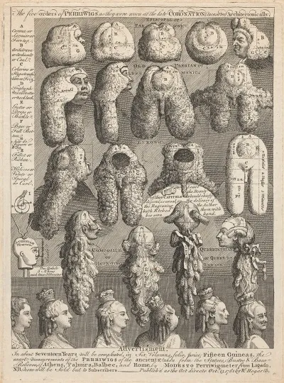 The Five Orders Of Periwigs