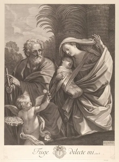 The Flight Into Egypt After Reni