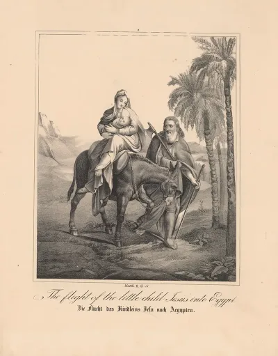 The Flight Of The Little Child Jesus Into Egypt
